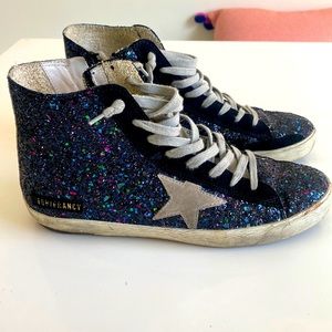 Golden Goose Francy glitter high tops - size 40
